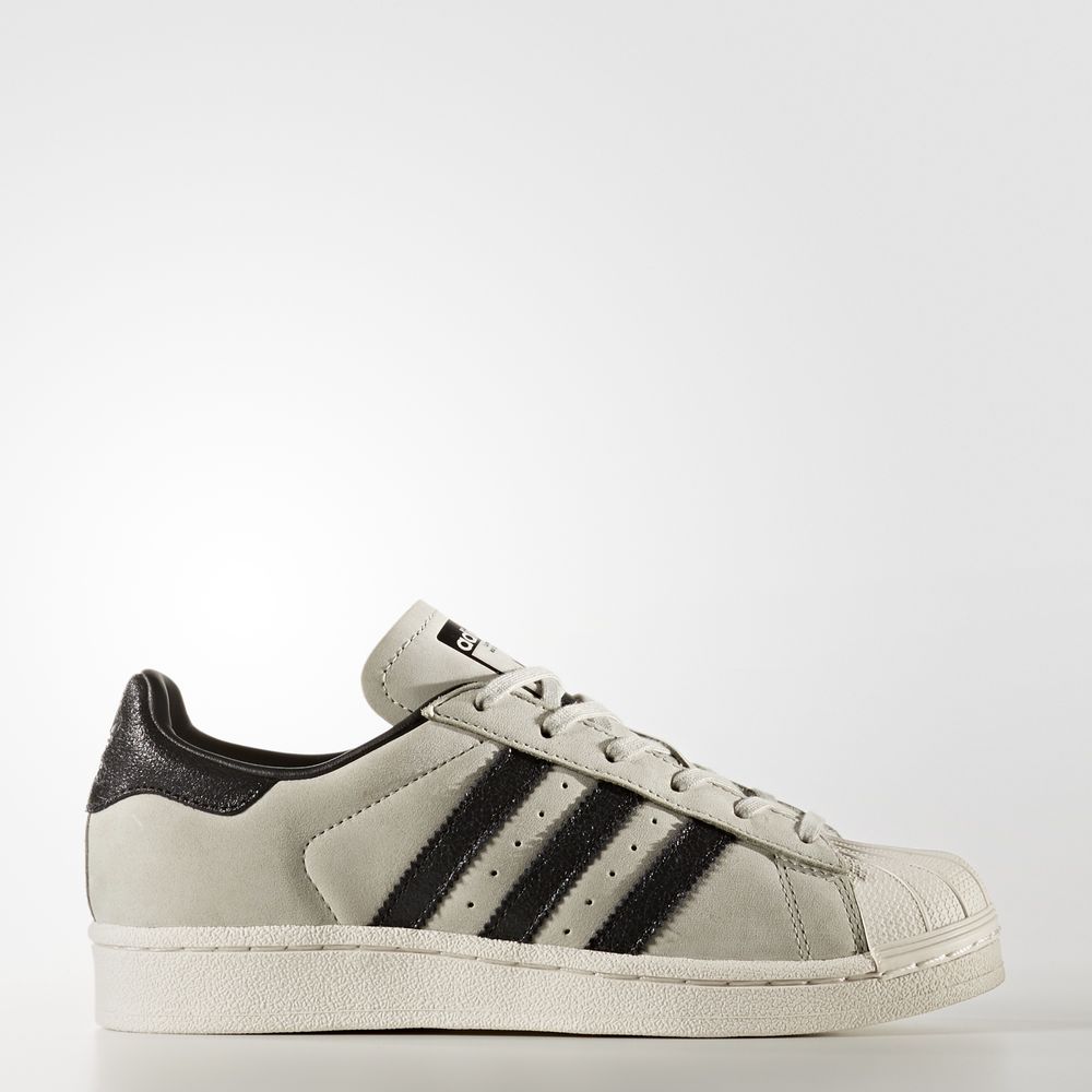 Adidas Superstar Fashion - Originals για κοριτσια - Μπεζ/Μαυρα/Μαυρα,Μέγεθος: EU 27 – 39 1/3 (686CWG